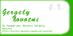 gergely novotni business card